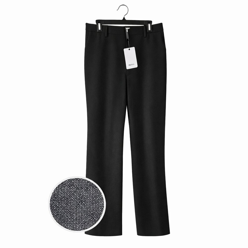 Reiss Hartley Wide‑Leg Wool‑Blend Trousers